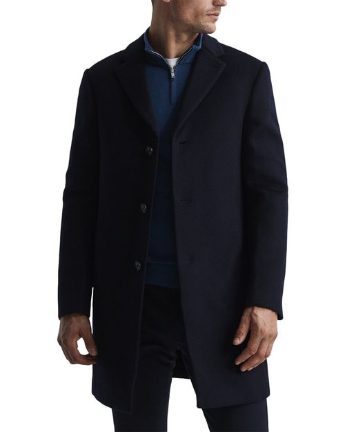 Gable Wool-Blend Epsom Overcoat