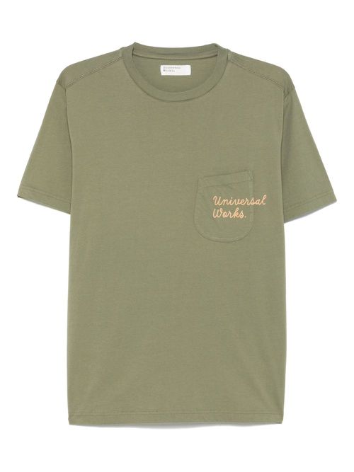 Universal Works logo-print T-shirt - Green