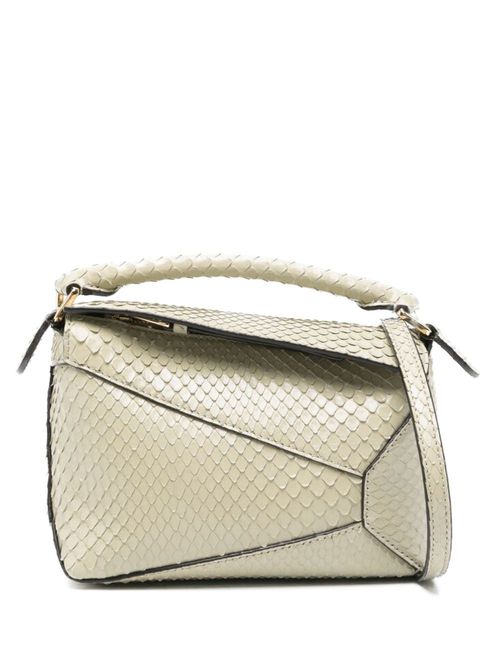 Puzzle Edge Mini Leather Handbag