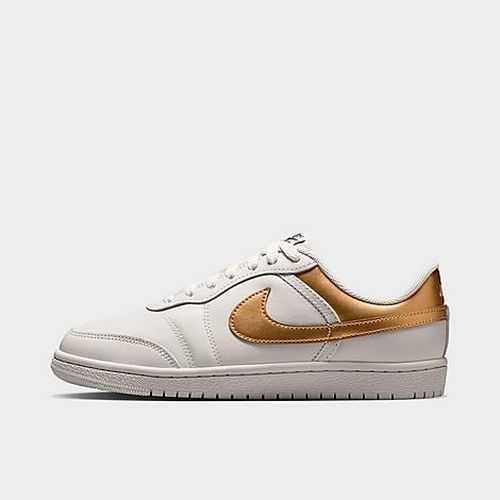 Women's Air Skyline Low Metallic Casual Shoes in Swan/Black/Metallic Gold