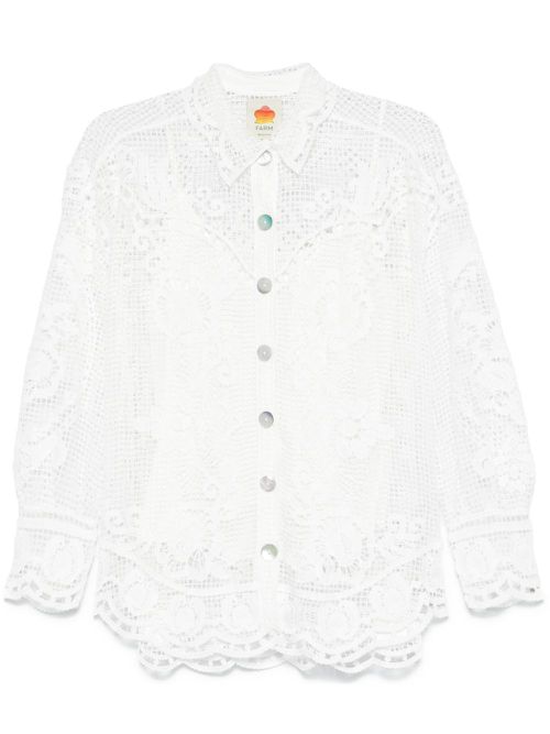 Broderie-anglaise shirt - White
