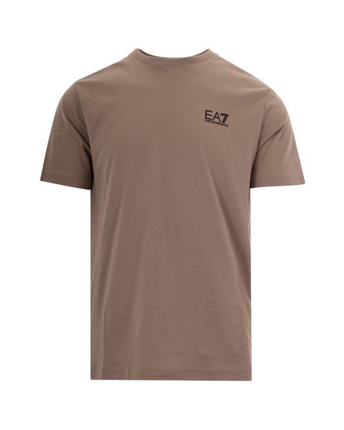 Beige Logo Crew Neck T-Shirt
