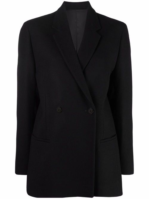 Loreo double-breasted blazer - Black