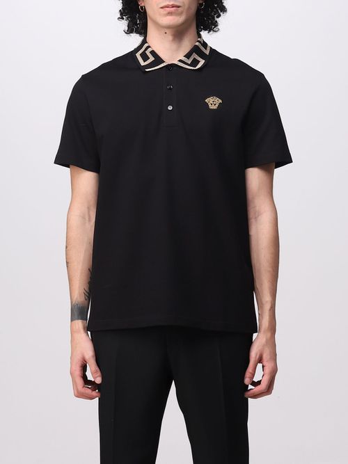 Polo Shirt Men color Black