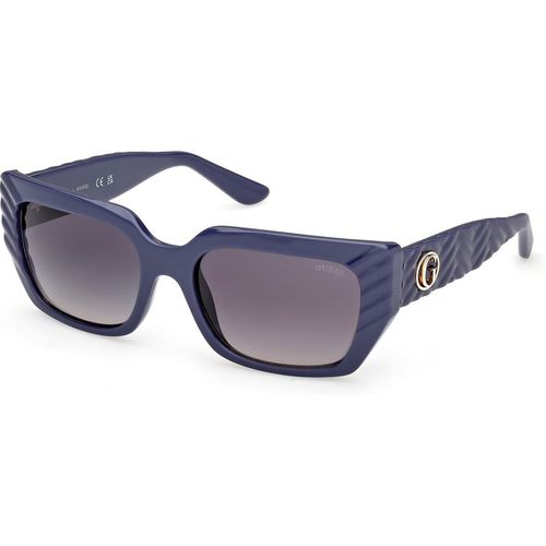Guess Mujer Guess GU00254 90B Gafas de sol Inyectado Azul Fumar Cuadrada Norma