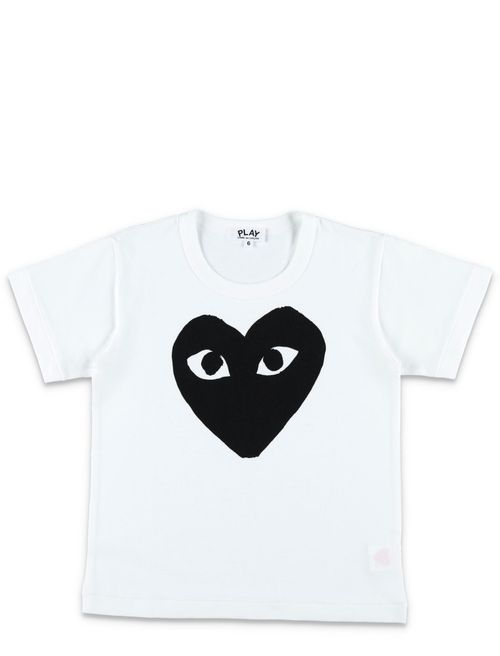 Boys White Heart T-Shirt