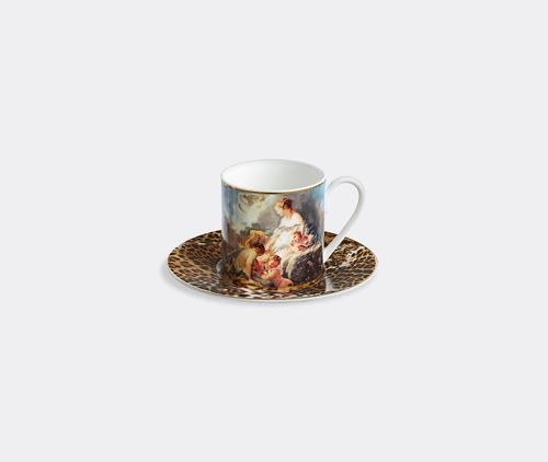 'wild Leda' Luxury Coffee Cup And Saucer Box, Set Of Two