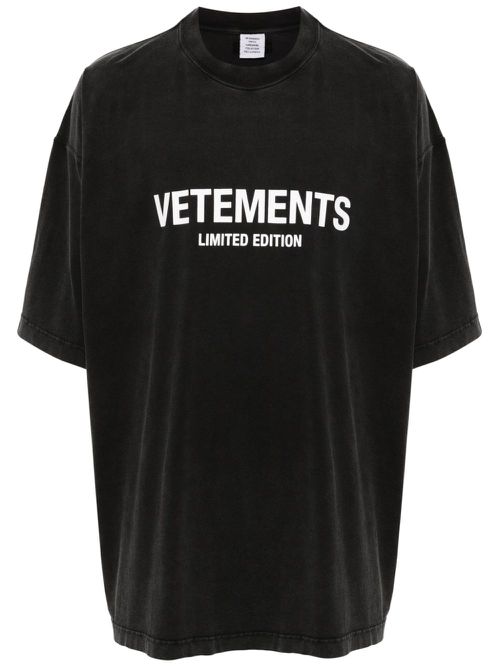 Logo-print cotton T-shirt - Grey