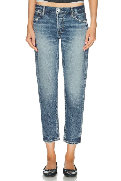 Moussy Vintage Mendon Tapered Jeans in Blue - Blue. 25 also , 24, 26, 27, 28, 29, 30