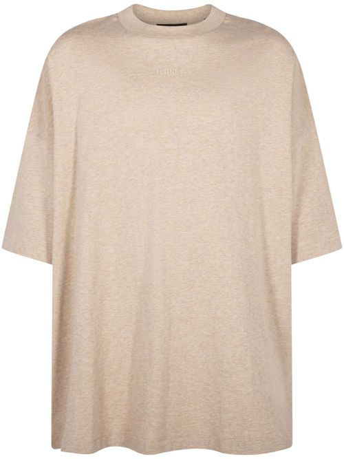 Raised-logo T-shirt - Neutrals