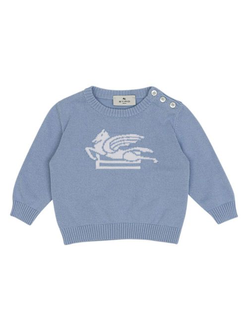 Pegaso knitted jumper - Blue