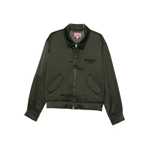 Logo-embroidered Flap-pocket Jacket