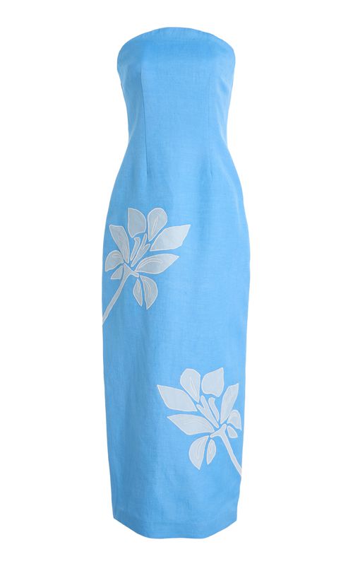 Significant Other | Tammy Strapless Linen-Blend Midi Dress | Realry Significant Other | Tammy Strapless Linen-Blend Midi Dress | Realry