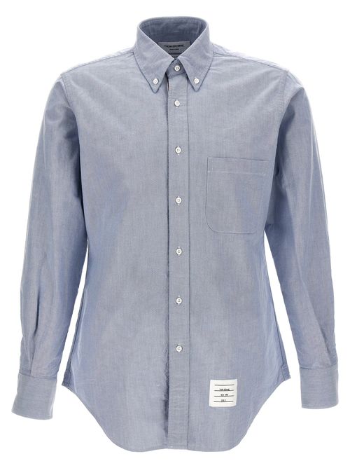Cotton Oxford Shirt — Blue