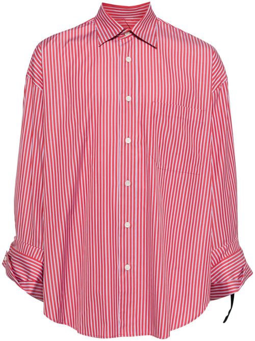 Striped cotton shirt - Red