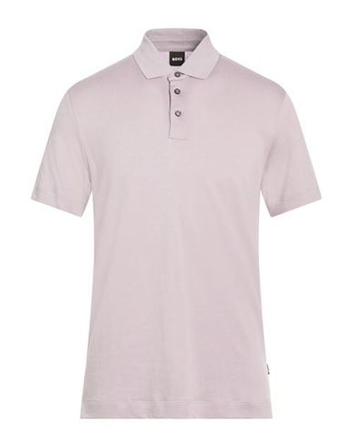 Man Polo shirt Lilac Size S Lyocell, Cotton