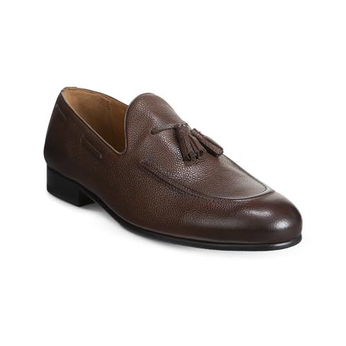 Allen Edmonds Mens Presley Slip On Tassel Loafer Black Leather