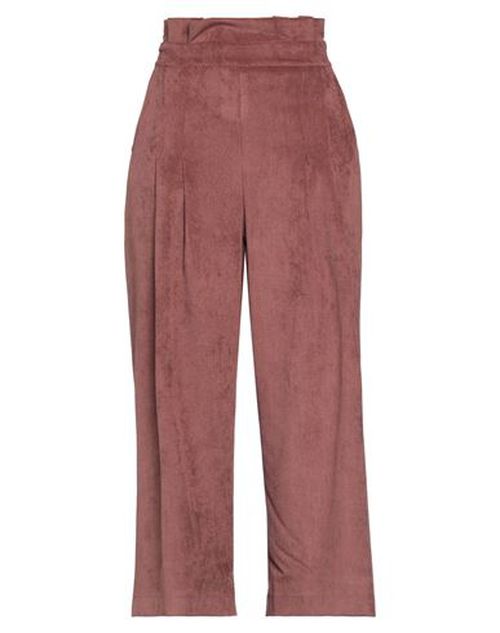 Gaudì Woman Pants Chocolate brown Size 12 Polyester, Polyamide, Elastane