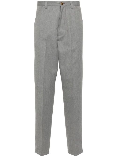 Slim-cut tailored trousers - Grey