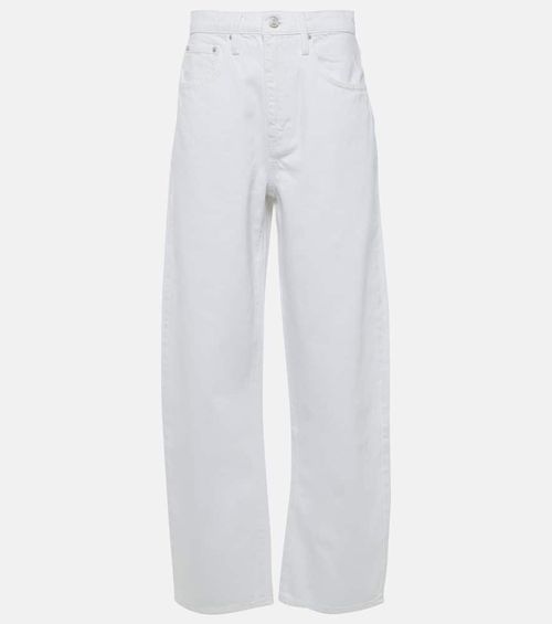 High-rise barrel-leg jeans