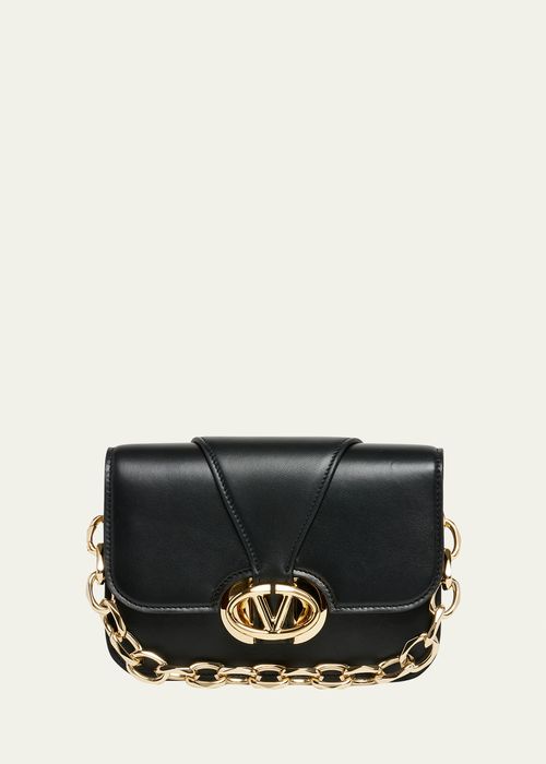 Small VLOGO Flap Leather Shoulder Bag