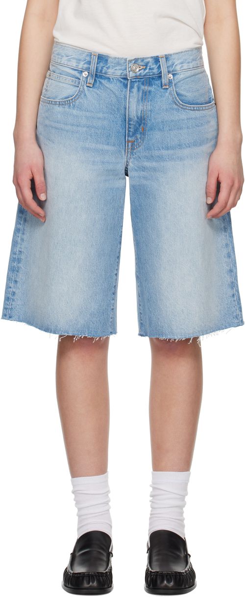 SLVRLAKE Blue Mica Denim Shorts