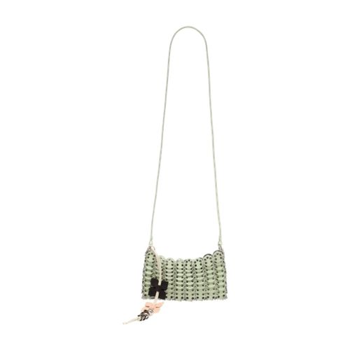 Studded Calfskin Crossbody Bag — Green