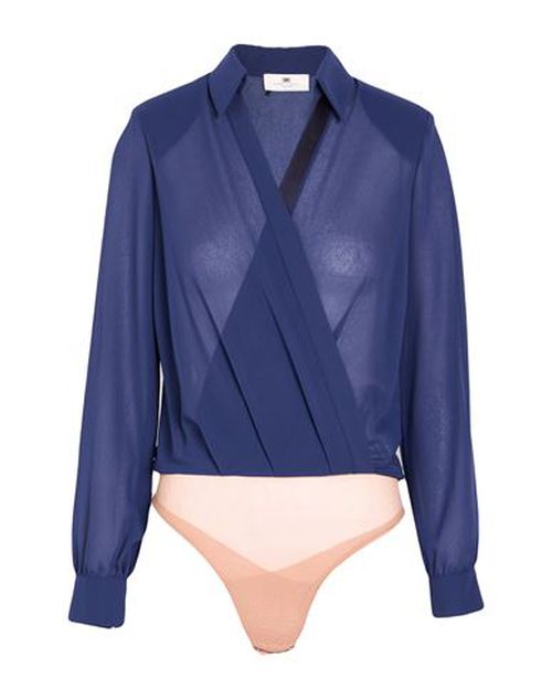 Woman Bodysuit Midnight blue Size 12 Polyester