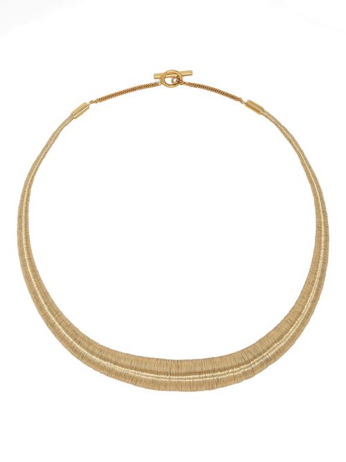 Sculpted necklace - Gold