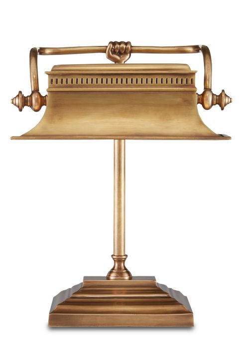 Vintage Brass One Light Table Lamp from the Bunny Williams Collection