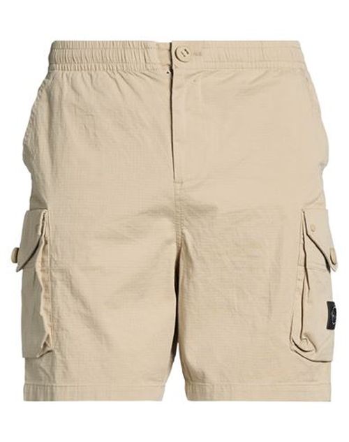 Man Shorts & Bermuda Shorts Beige Size S Cotton, Elastane