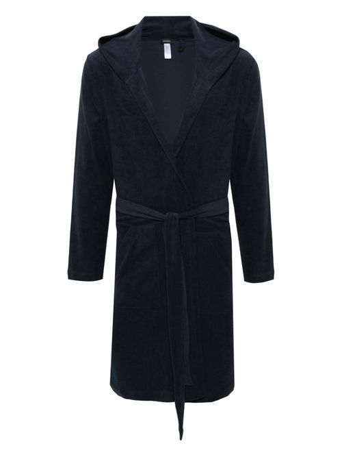 Terry-cloth cotton robe - Blue
