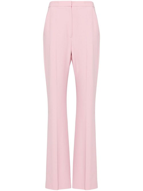 High-waist flared trousers - Pink