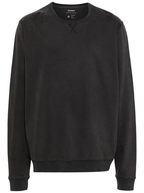 Slogan-print crew-neck sweatshirt - Grey