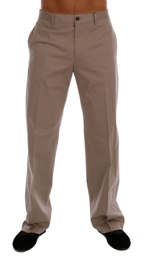 Cotton Stretch Chinos — Beige