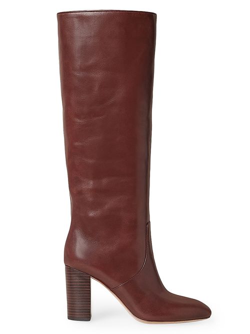 Women's Goldy Knee-High Leather Boots - Espresso
