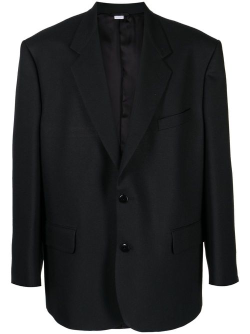 Long-sleeved oversized blazer - Black