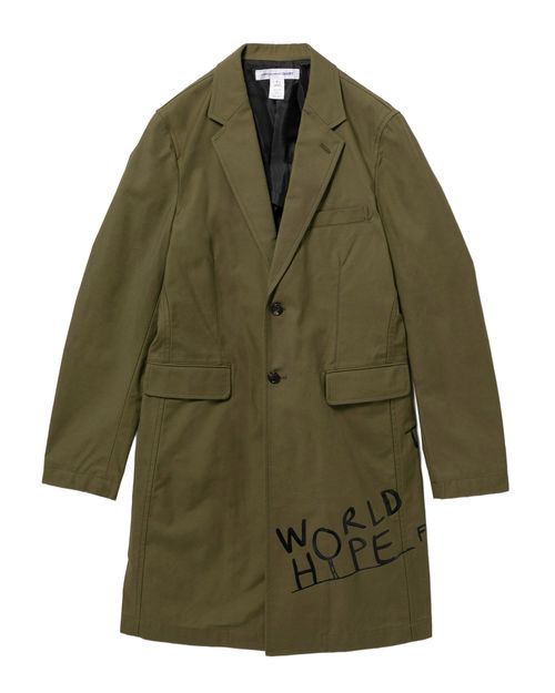 Graphic long coat