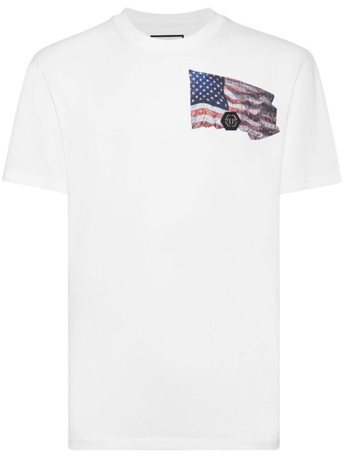 Graphic-print cotton t-shirt - White
