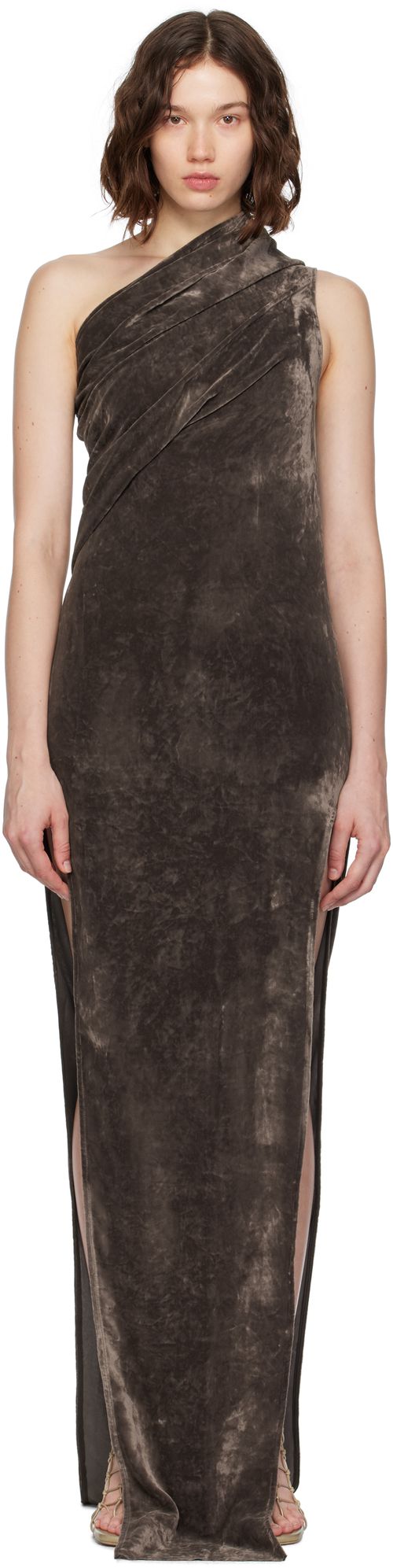 Gray Concordians Athena Arrowhead Maxi Dress