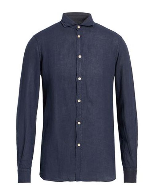 Man Shirt Midnight blue Size 15 ¾ Linen
