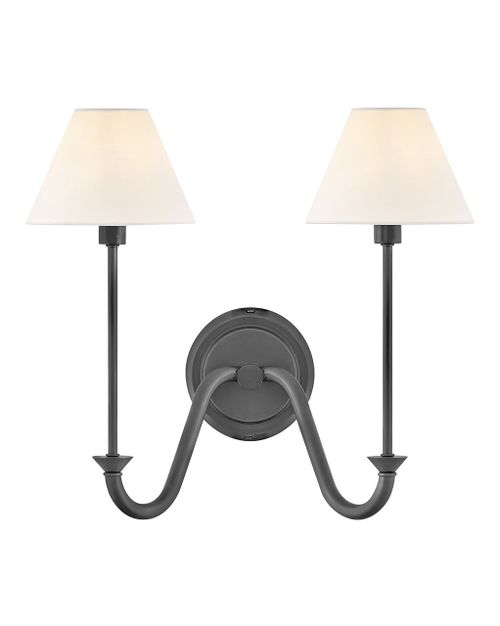Blackened Brass LED Wall Sconce from the Greta Collection
