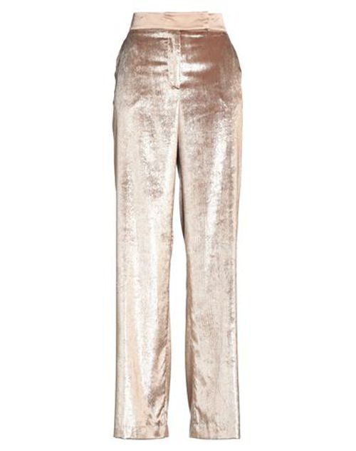 Woman Pants Sand Size 8 Polyester, Silk, Elastane