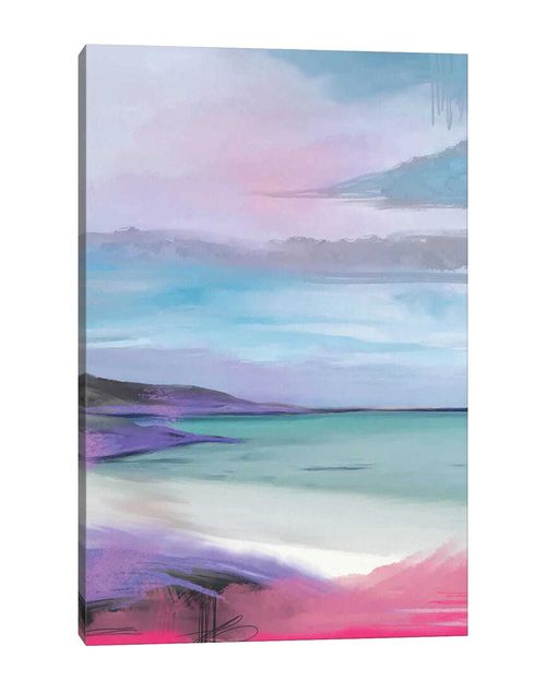Birch Island Beach Pink By Juliana Loomer Wall Art