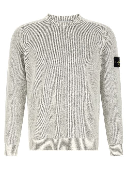Ribbed Cotton Sweater — Gray