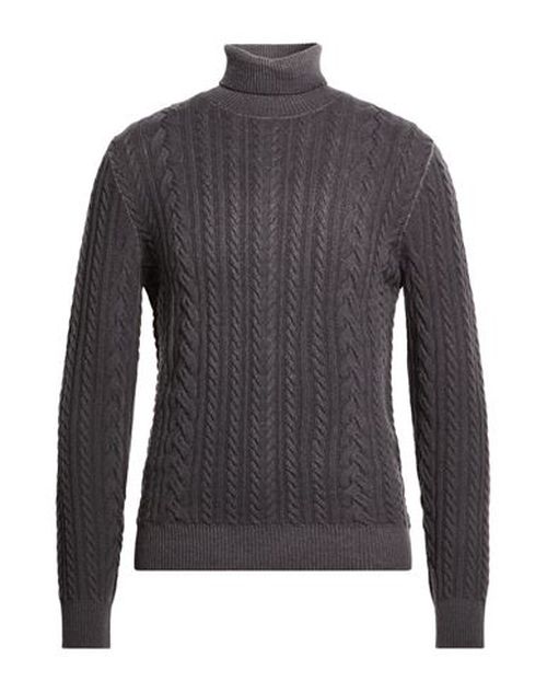 Man Turtleneck Charcoal Size 42 Wool