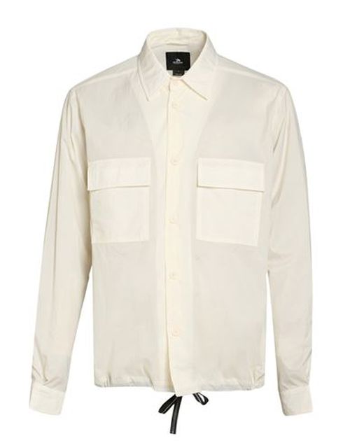 Man Jacket Cream Size L Nylon