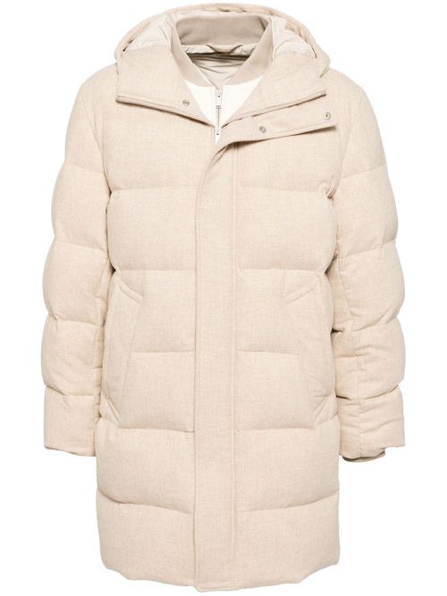Layer puffer jacket - Neutrals