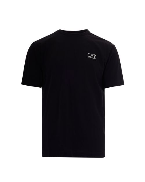 Logo-Print Crew Neck T-Shirt — Black