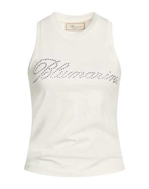 Woman Tank top Ivory Size 4 Cotton